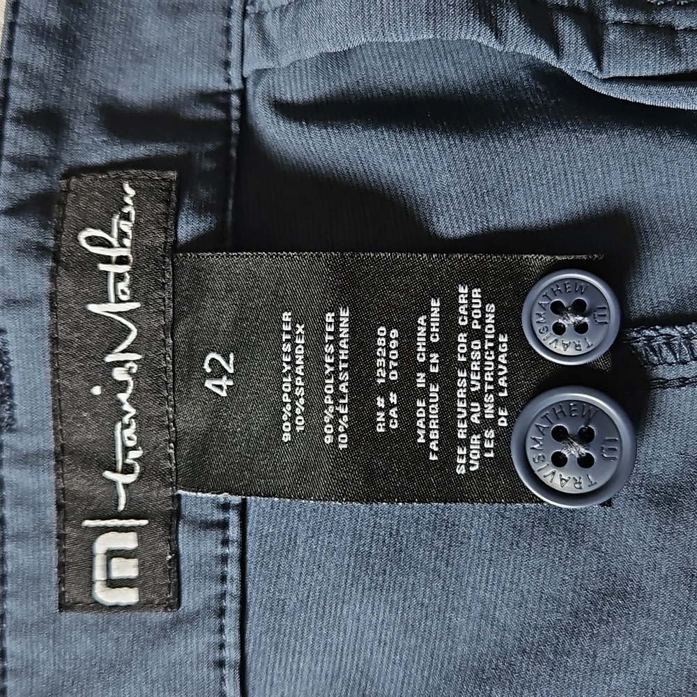 Travis Mathew Indigo Casual shorts size 42 Classic Bermudas Lightweight - Picture 13 of 13